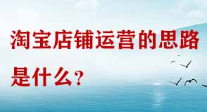 淘寶店鋪運(yùn)營思路